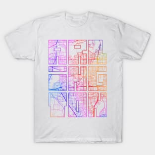 Arlington, USA City Map Typography - Colorful T-Shirt